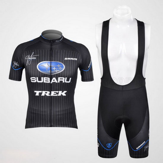 2012 Maillot Subaru Tirantes Mangas Cortas Negro